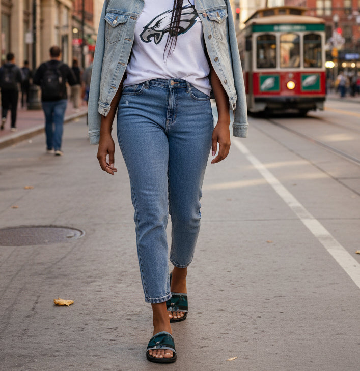 Women's Fly Eagles Fly Slides