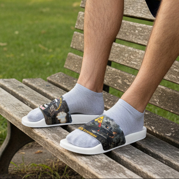 Men's Black Panthers Slides
