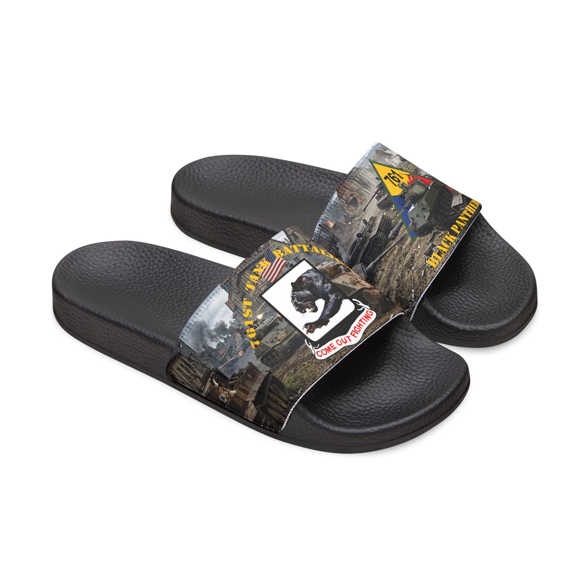 Men's Black Panthers Slides