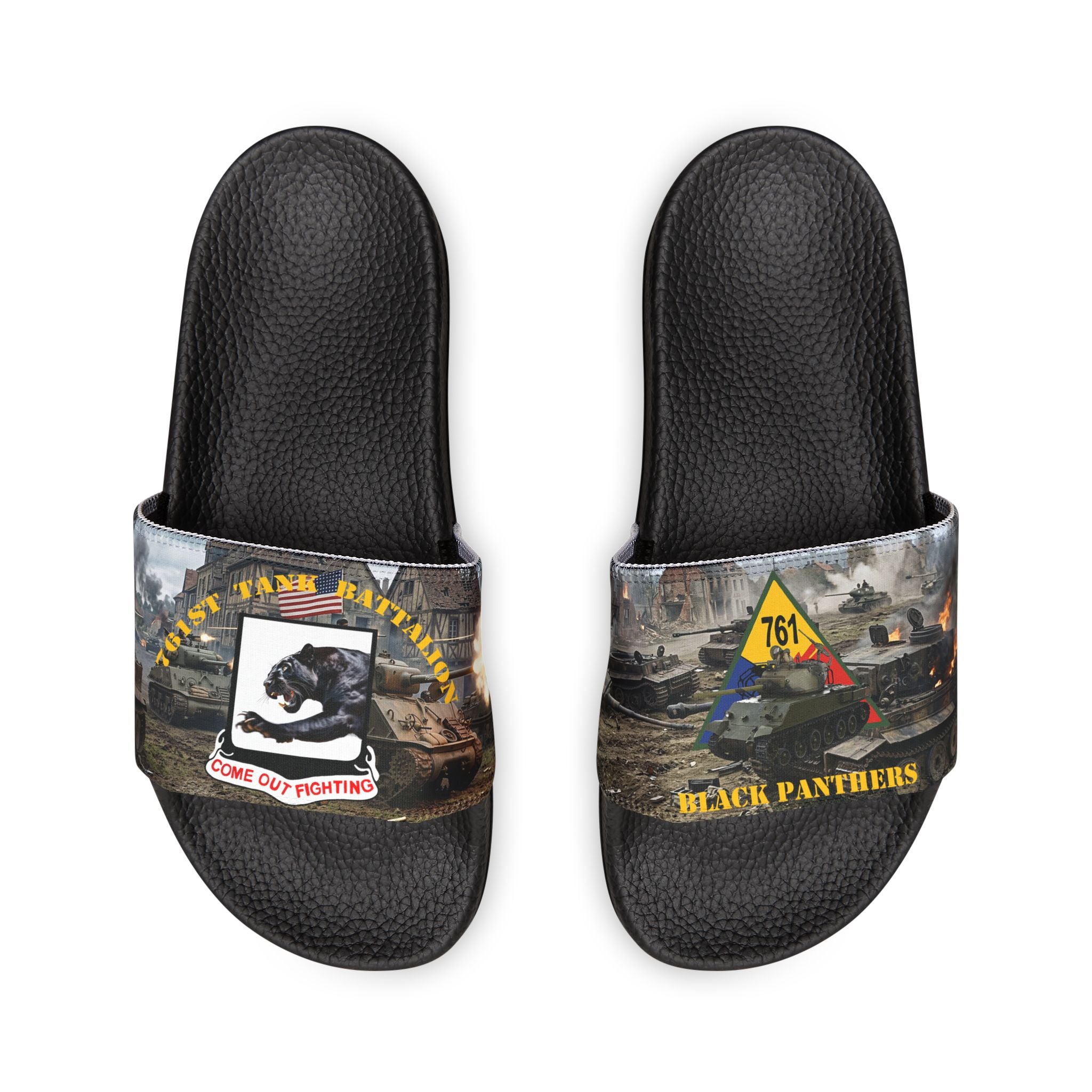 Men's Black Panthers Slides
