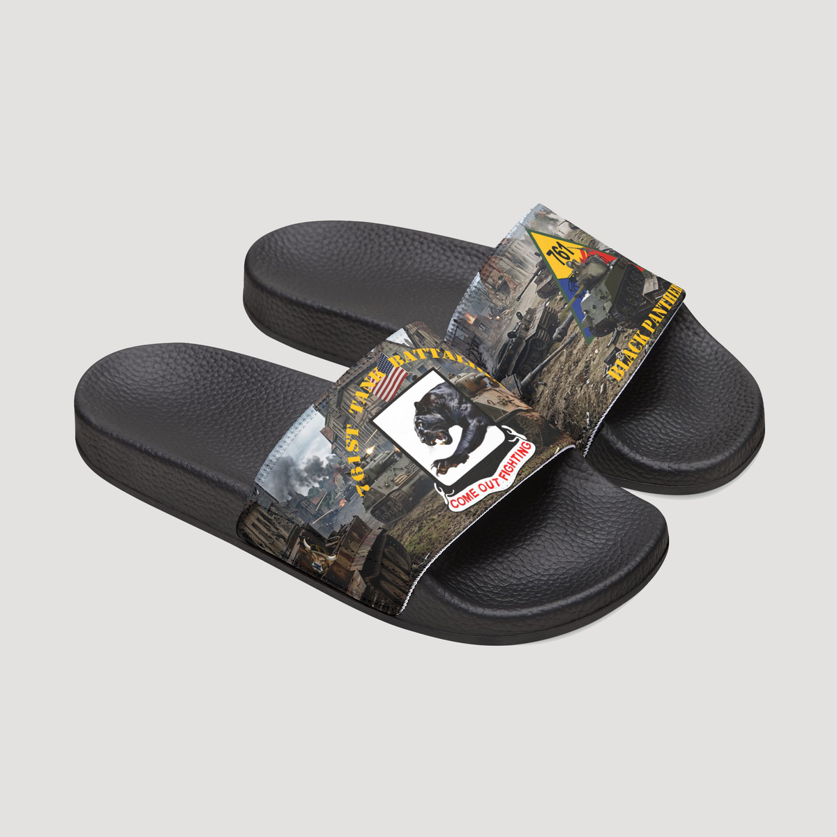 Men's Black Panthers Slides