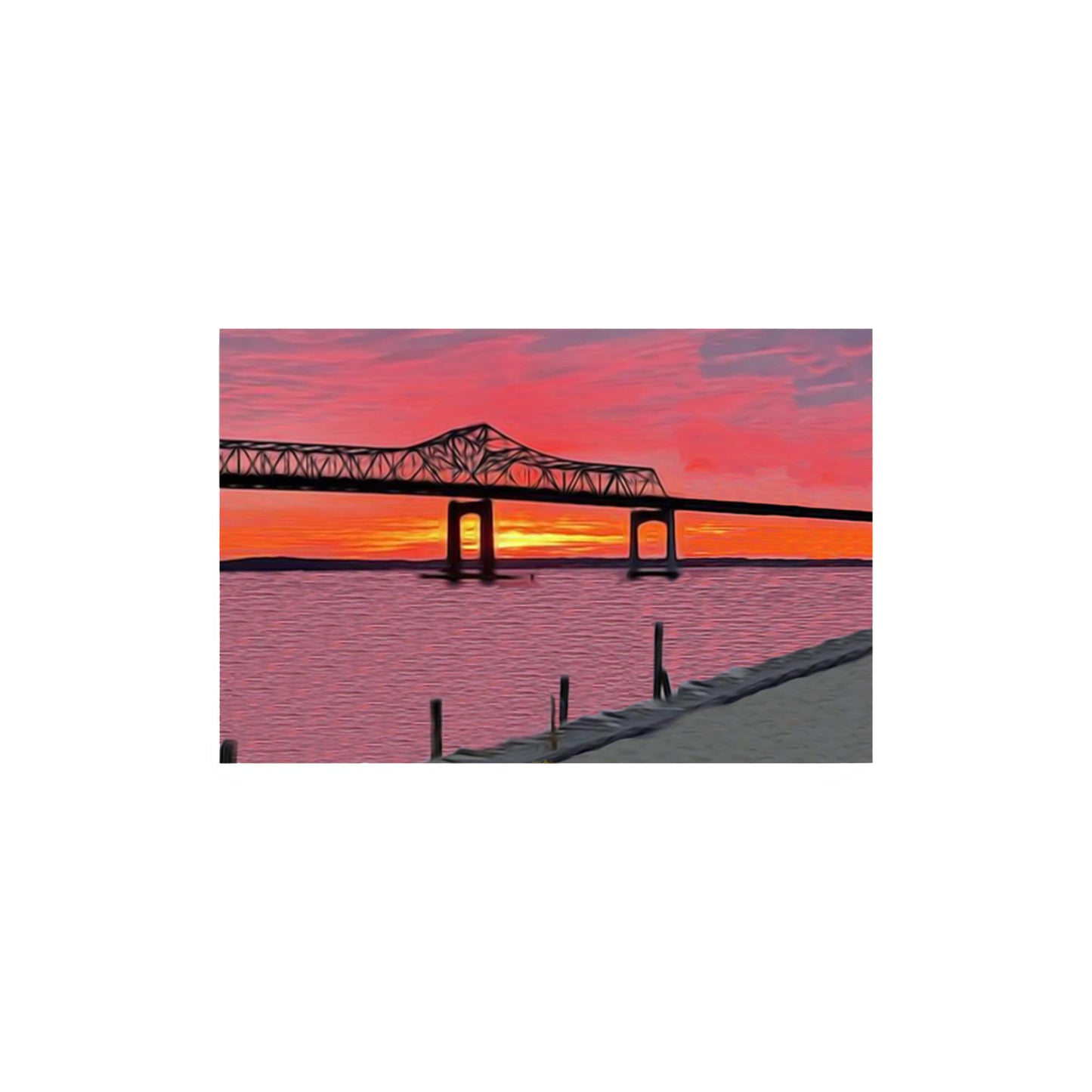 Bridge Sunset Poster