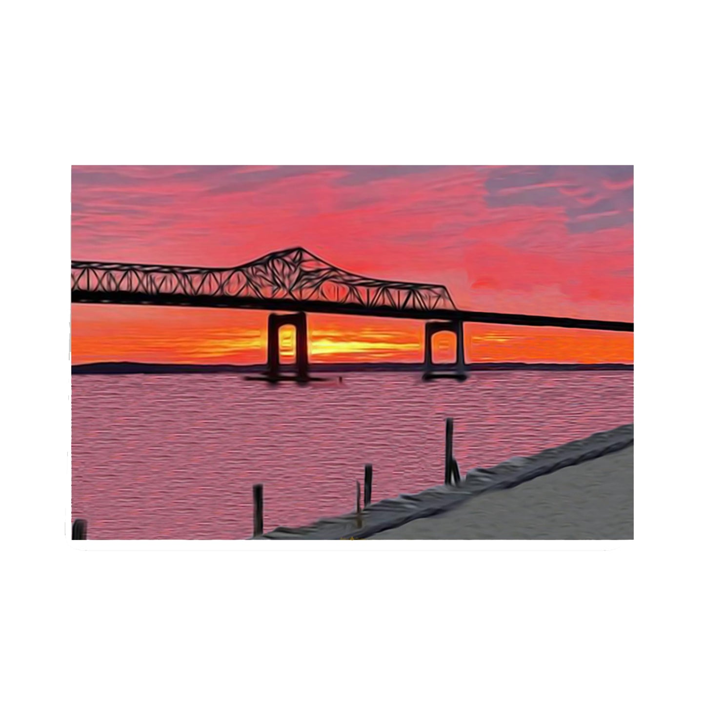 Bridge Sunset Poster