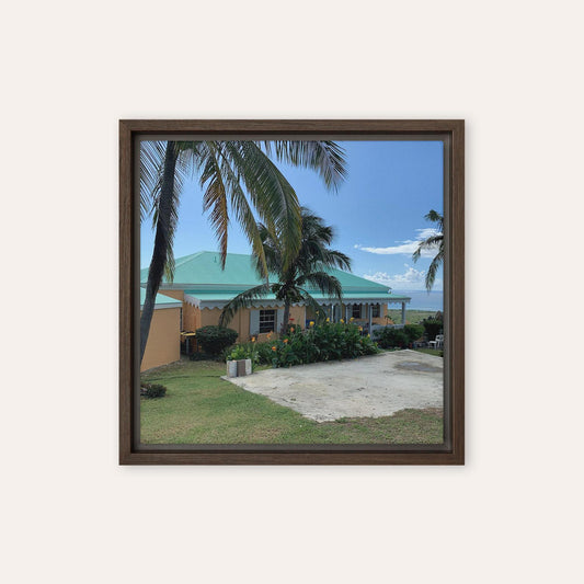 Caribbean Beach House Framed Print