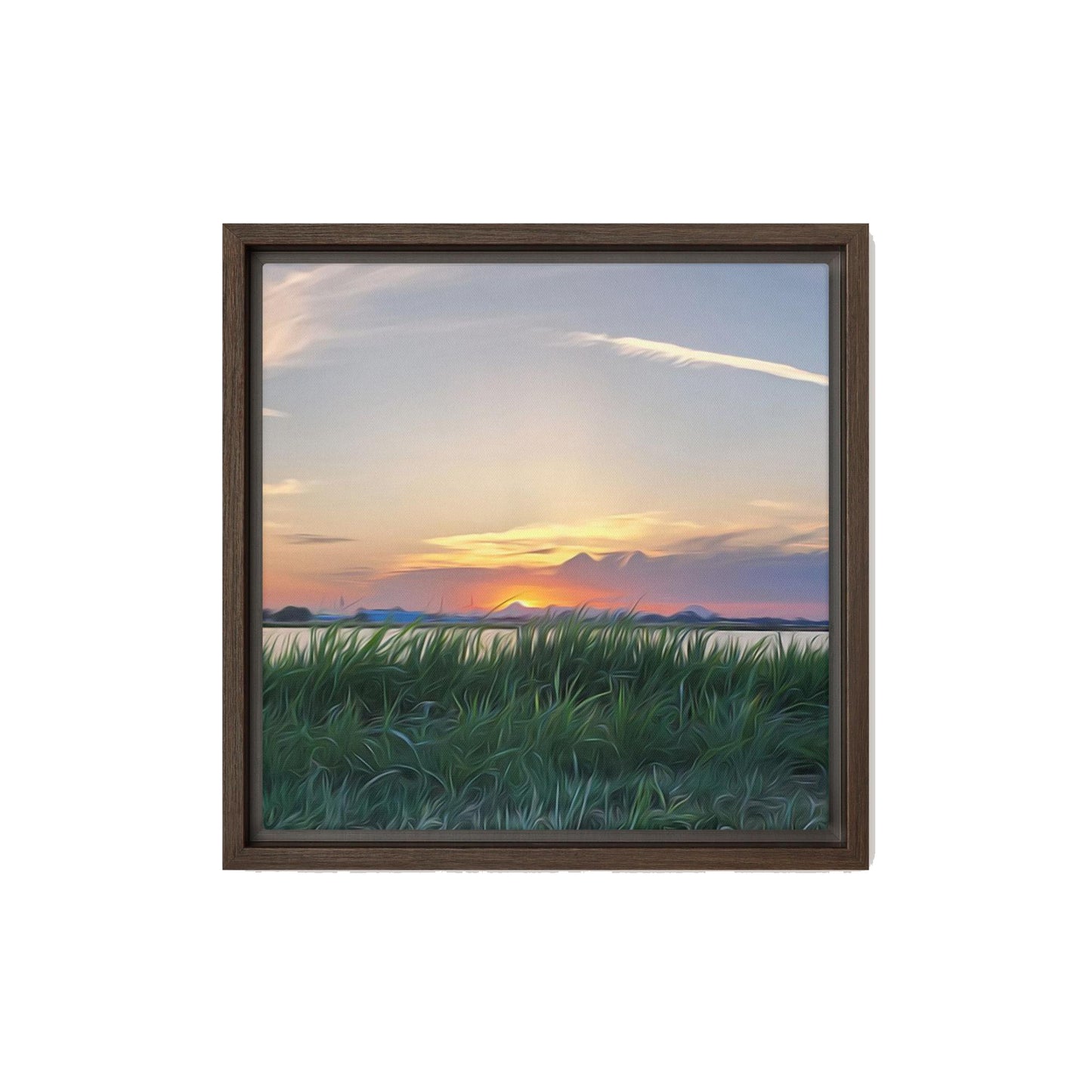 Laying in The Grass Framed Print