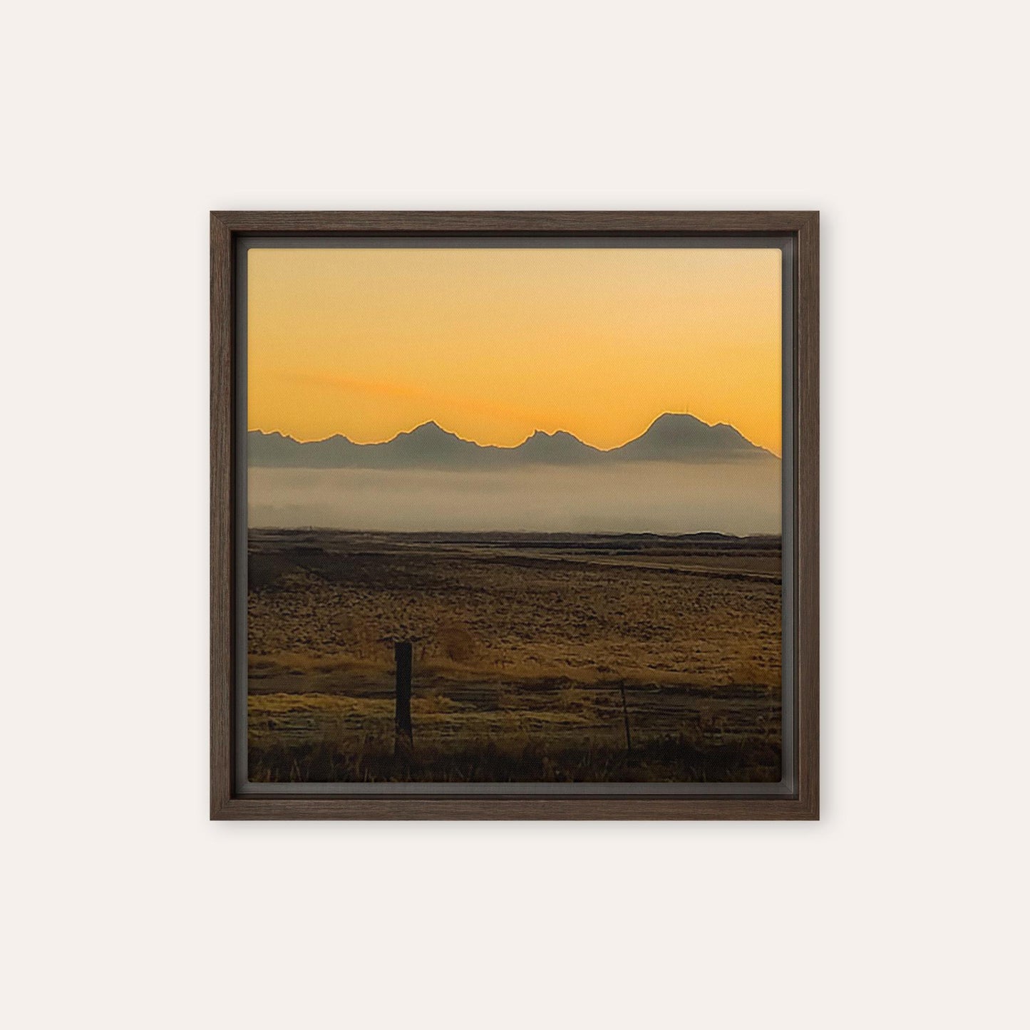 Floating Mountain Framed Print