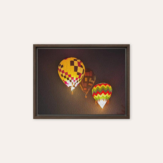 Night Ballons Framed Print