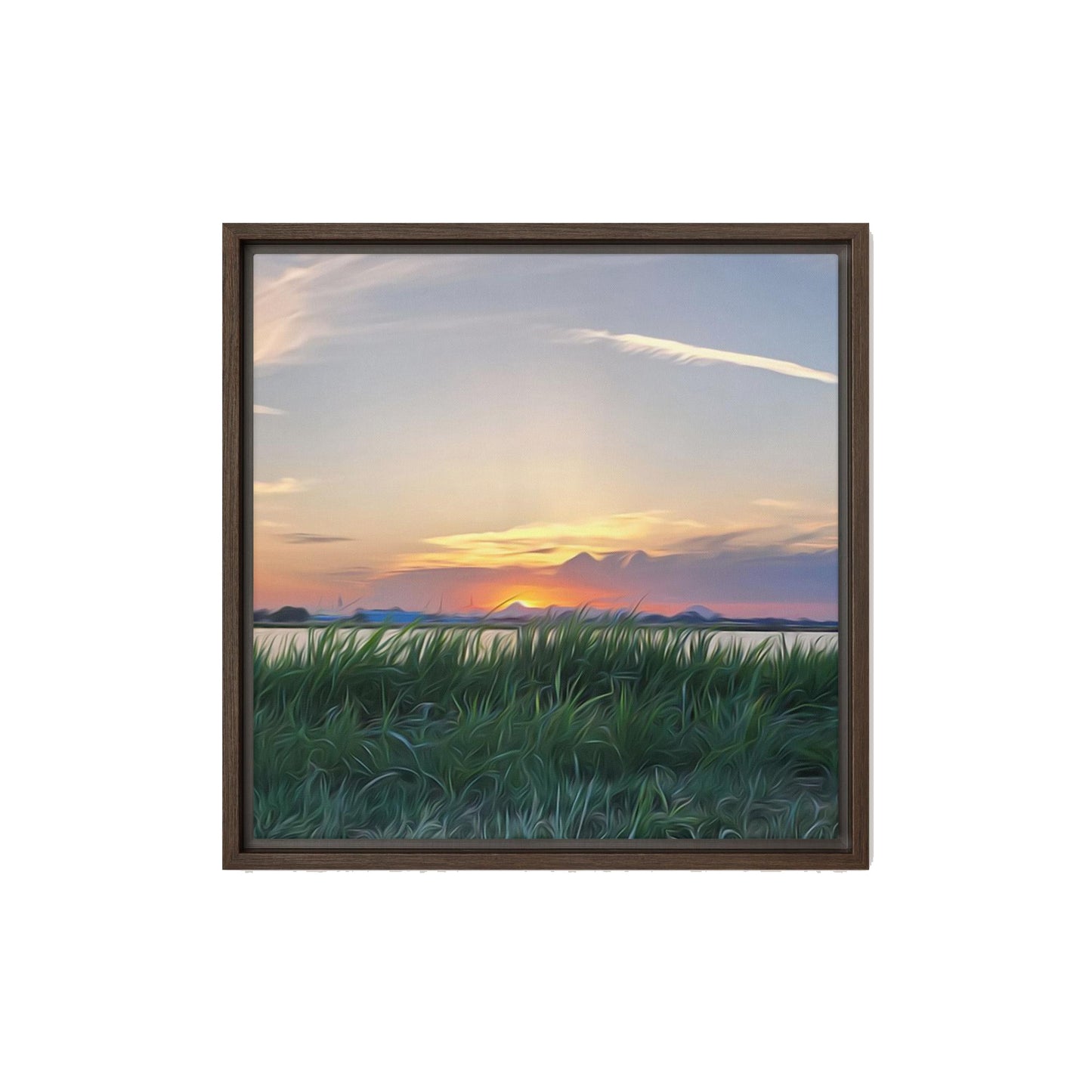 Laying in The Grass Framed Print