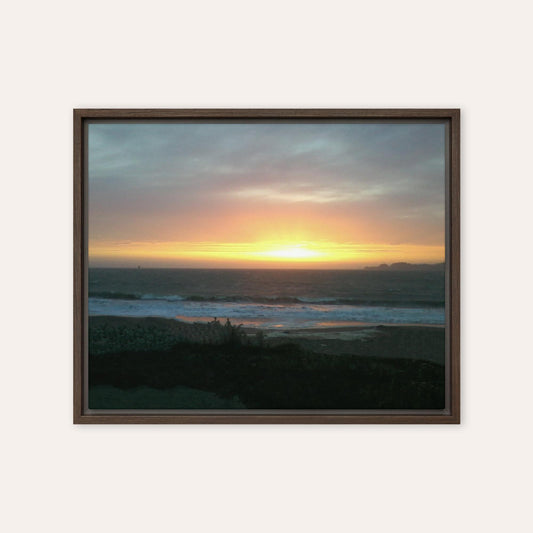 Parked at The Beach Framed Print
