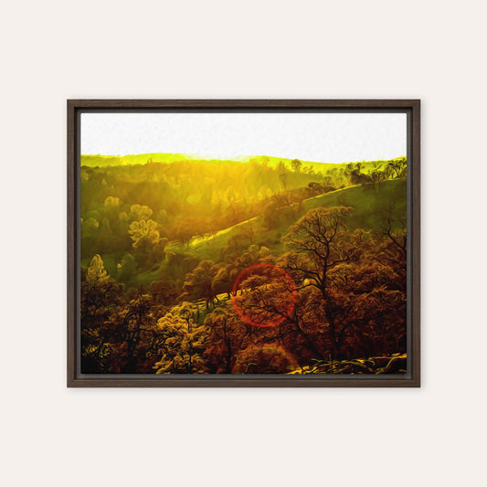 Sunset in The Valley Framed Print