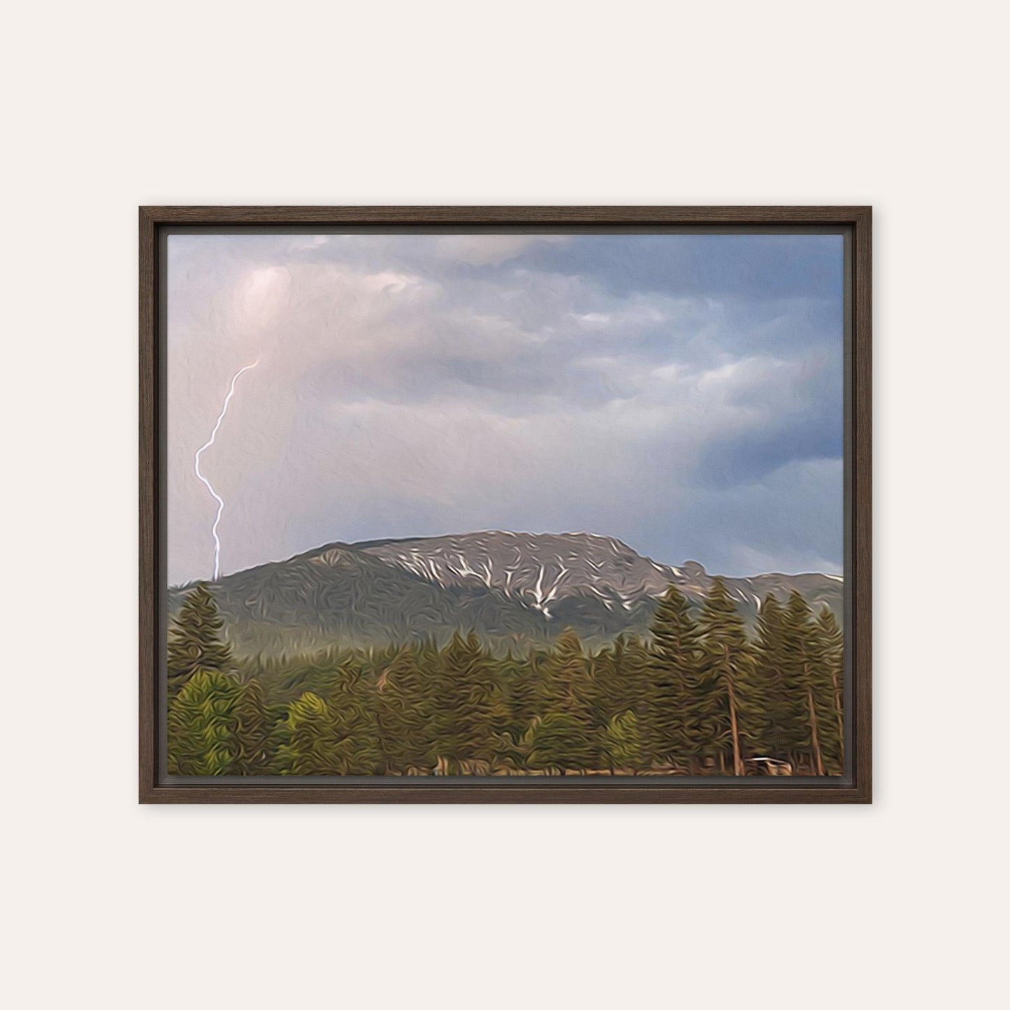 Thunder Mountain Framed Print