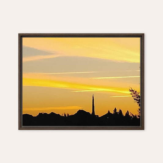 Sunrise Over The Buttes Framed Print