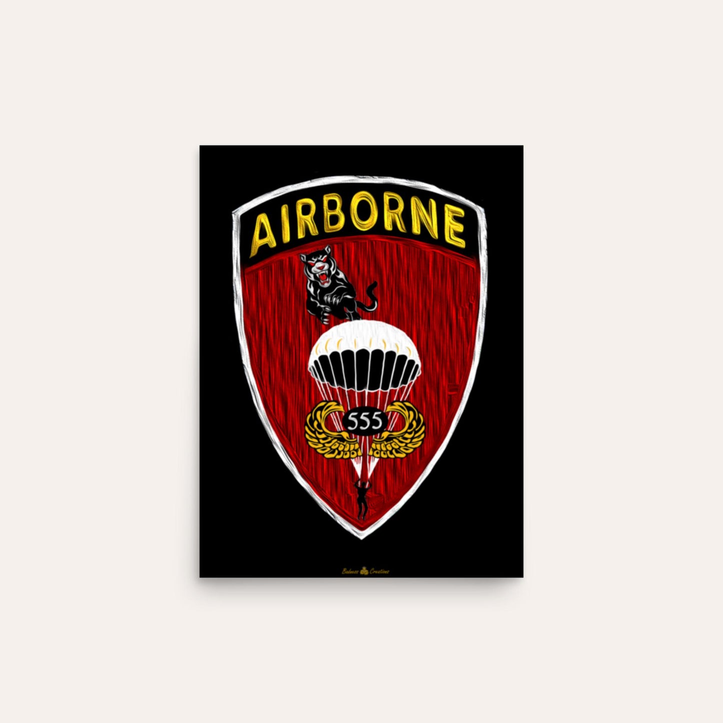 555th Parachute Infantry Battalion Photo Paper Poster