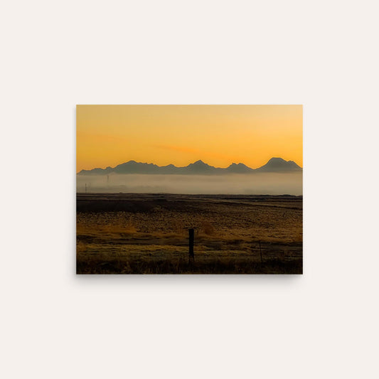 Floating Mountain Photo Paper Poster