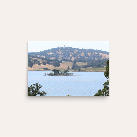 Island in The Lake Photo Paper Poster
