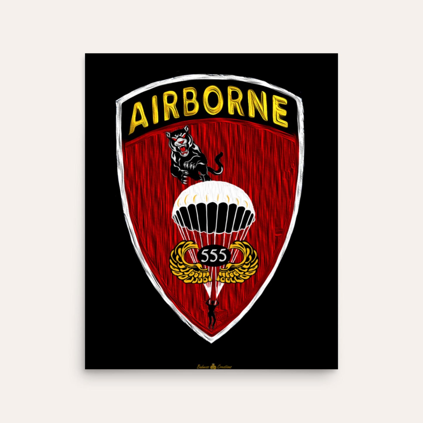 555th Parachute Infantry Battalion Photo Paper Poster
