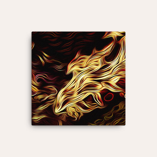 Fiery Dolphins Thin Print