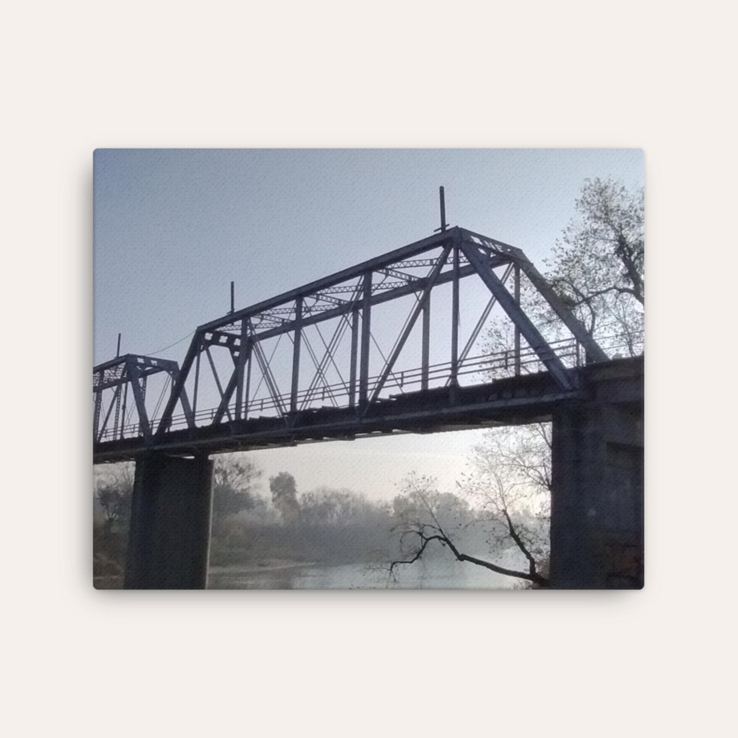 Old Railroad Bridge Thin Print