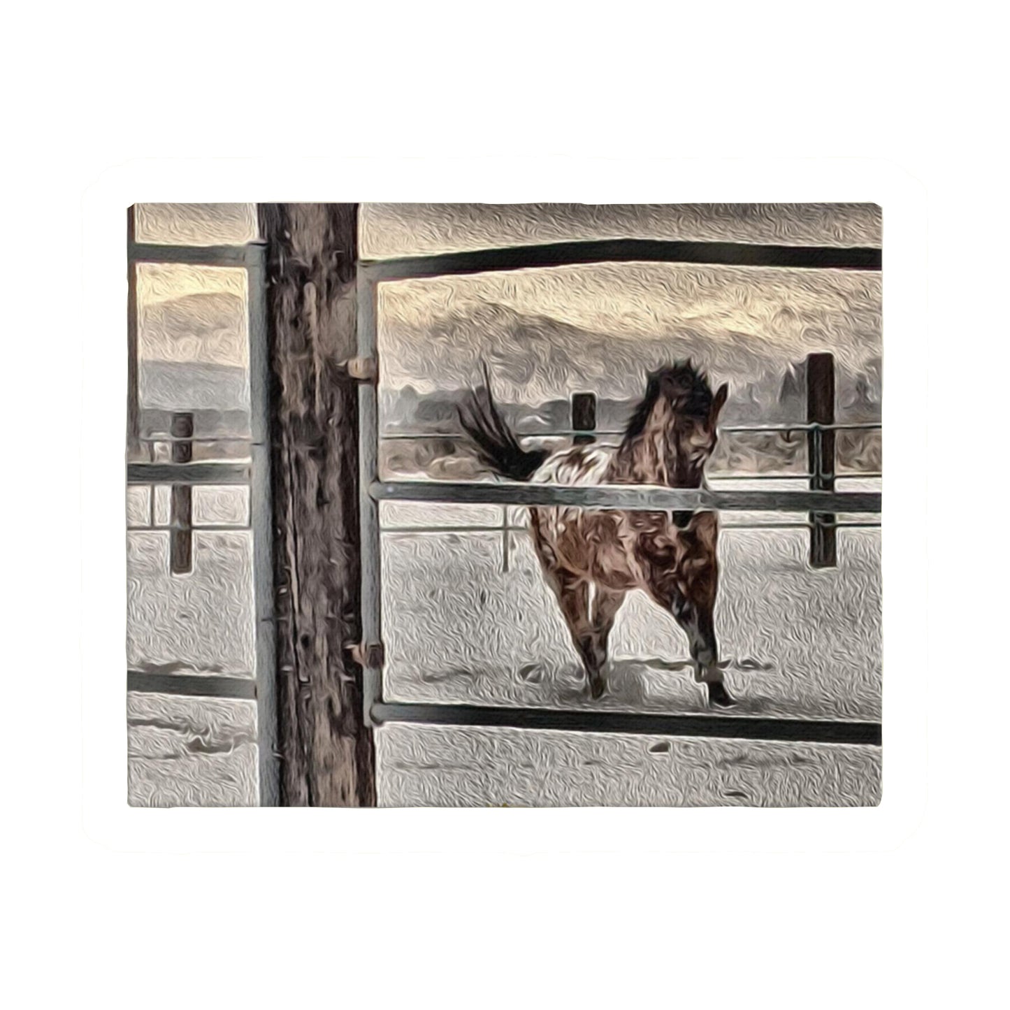 Mountan Ranch Horse Thin Print
