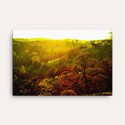 Sunset in The Valley Thin Print