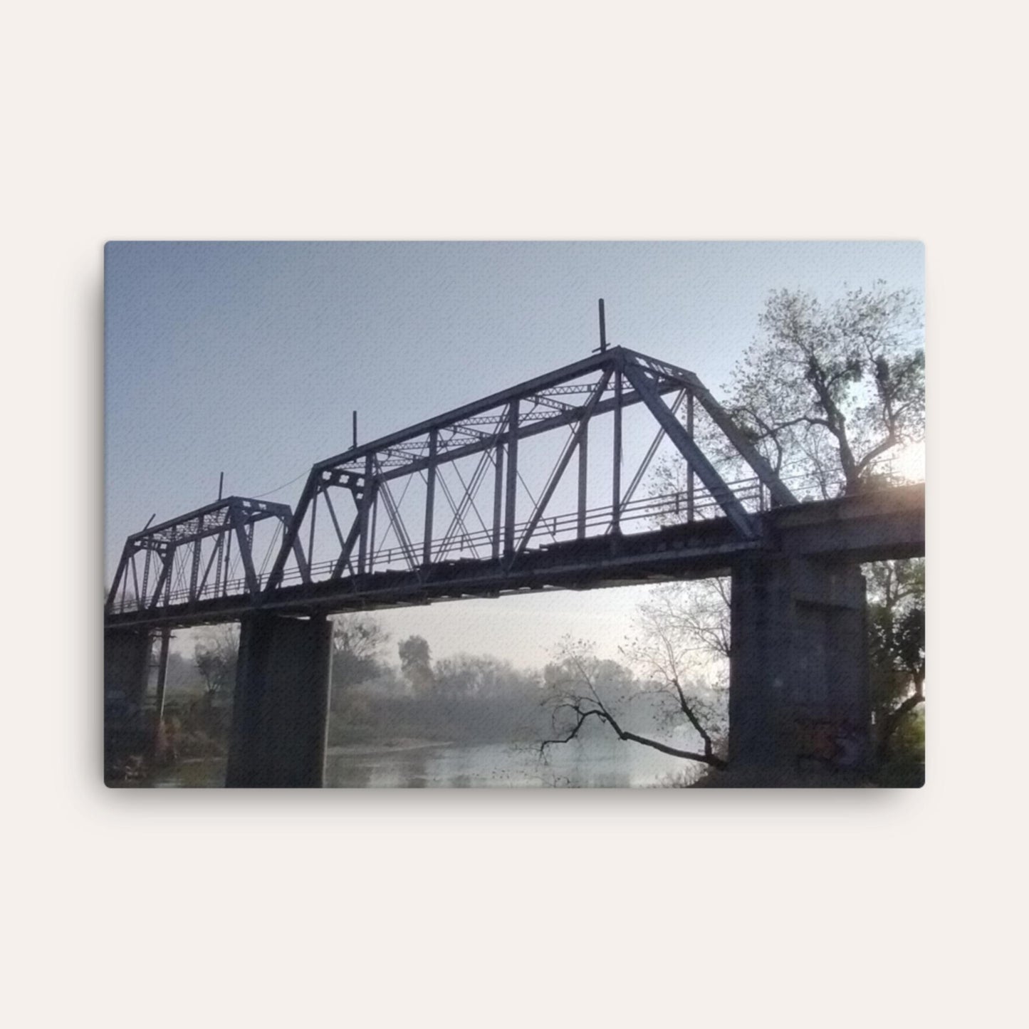 Old Railroad Bridge Thin Print