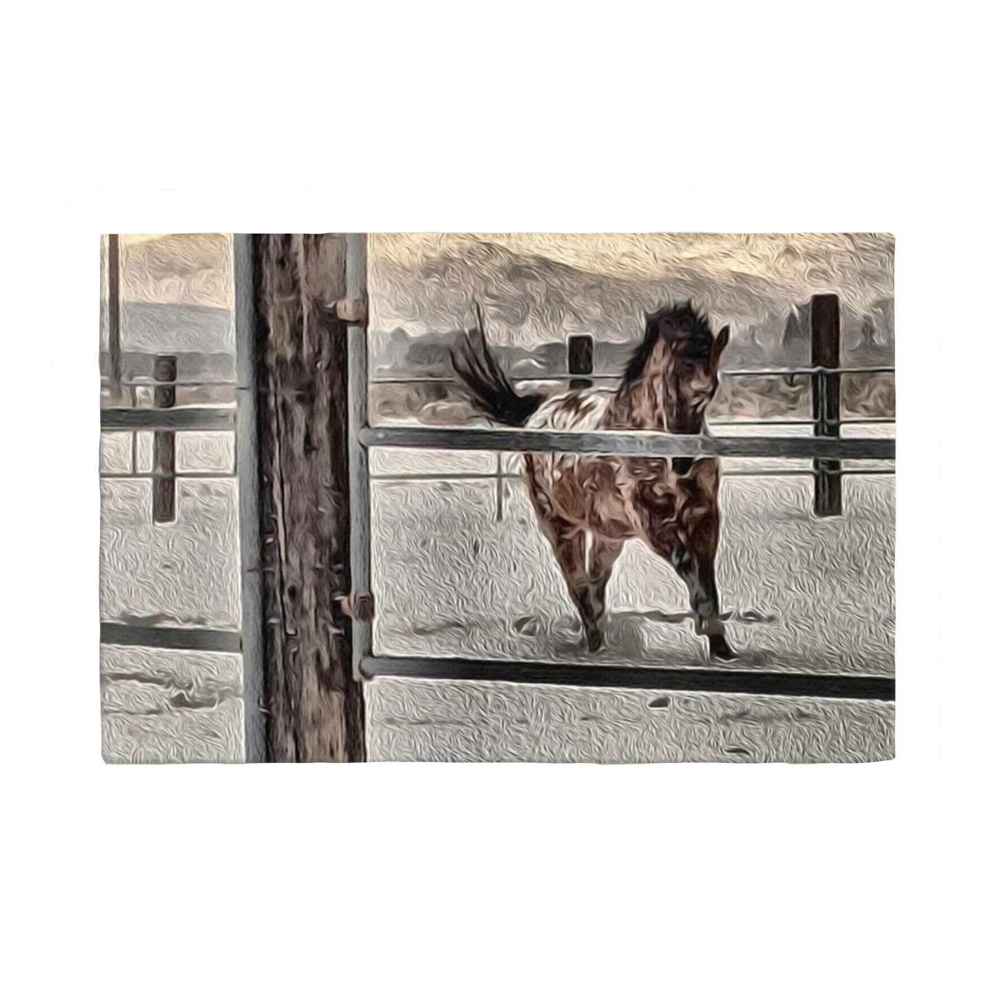 Mountan Ranch Horse Thin Print